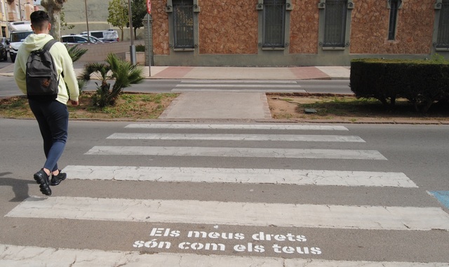 Los centros educativos se suman al reto de los pasos de peatones con frases  en favor de la igualdad - Ayuntamiento de Vila-real