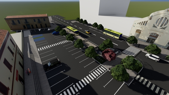 Imagen virtual del proyecto de intercambiador de transportes en la estacin